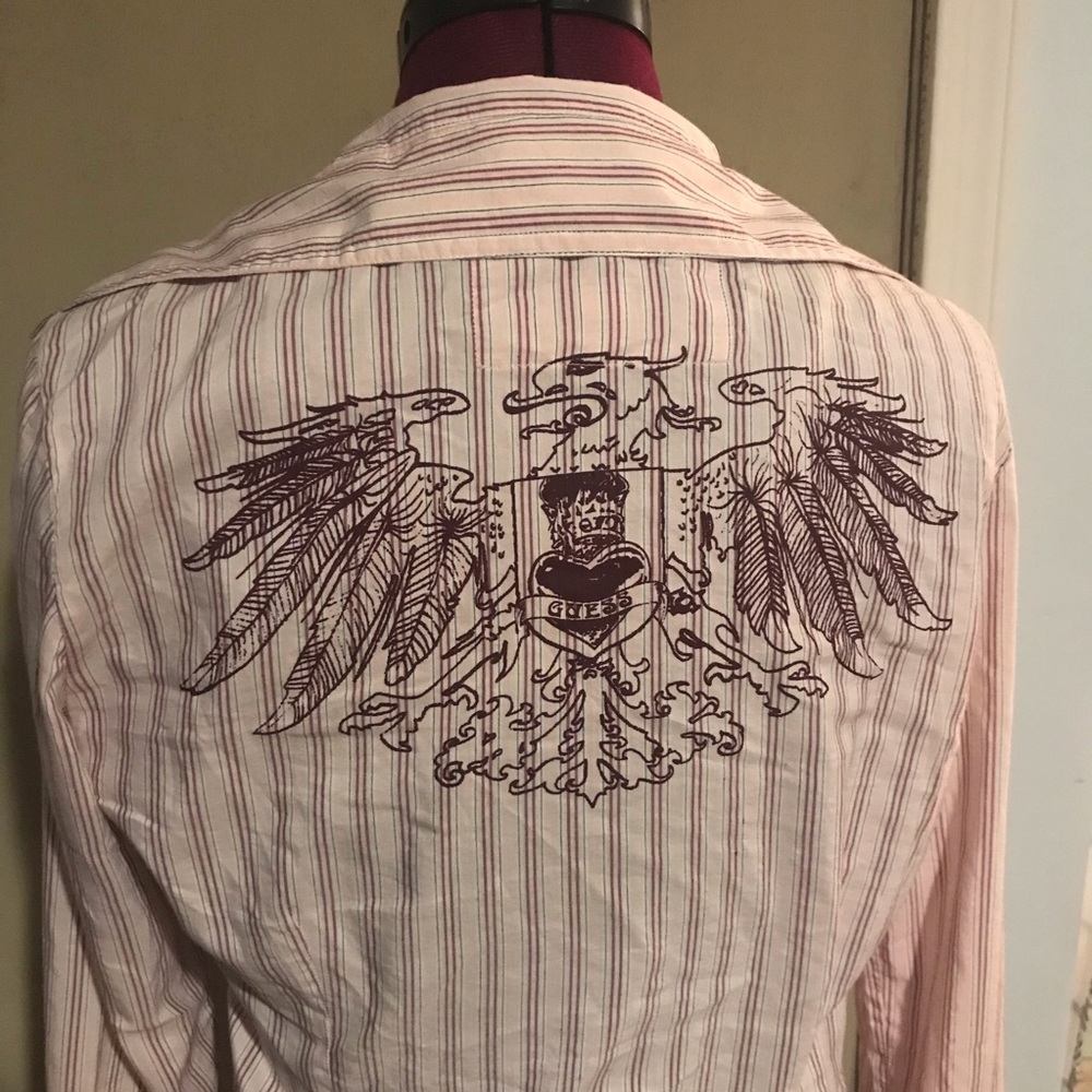Guess button up shirt.